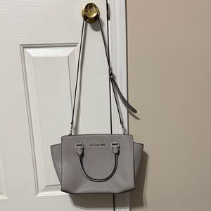 Michael Kors Elegant Gray Satchel